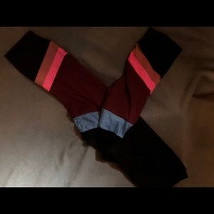 Bright striped leggings